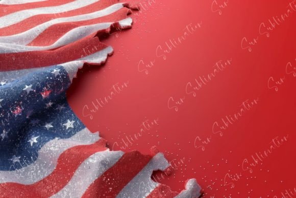 Download USA Flag Fragment and Red Background - Red background Collection