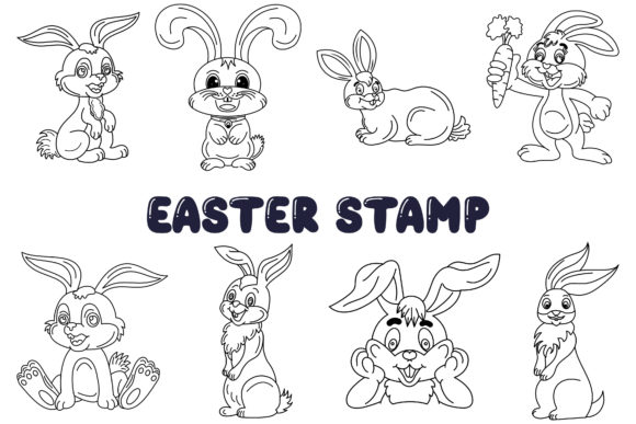 Download Easter Clip Art Digital Stamp Set 4. - Premium Resources