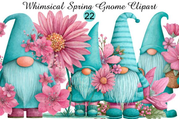 Download Whimsical Spring Gnome Clipart - Gnome clipart Collection